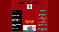 Desktop Screenshot of depoebaywinery.com